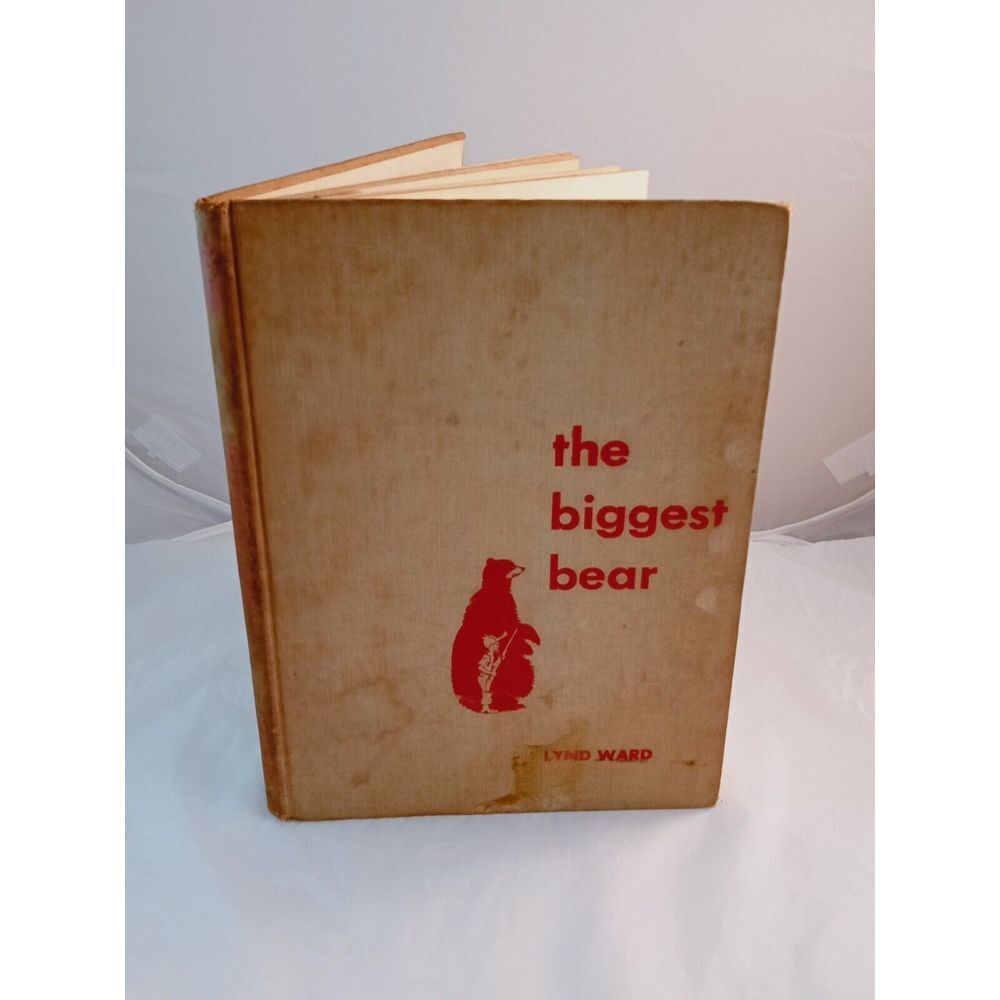 The Biggest Bear‎ / Lynd Ward ~ Vintage HC (1952) Children's Book Club Edition